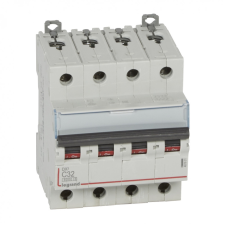 LEGRAND 407931 DX3 Kismegszakító. 4P, 32A, C karakterisztika, 6kA villanyszerelés