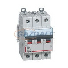 LEGRAND 408081 DX3 kismegszakító 3P D1 6000A/10kA villanyszerelés