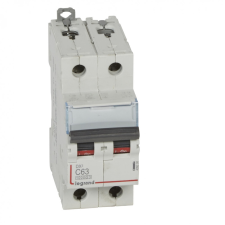 LEGRAND 409208 DX3 Kismegszakító. 2P, 63A, C karakterisztika, 10kA villanyszerelés