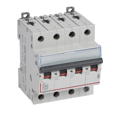 LEGRAND 409537 DX3 Kismegszakító. 4P, 40A, D karakterisztika, 10kA villanyszerelés