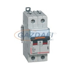 LEGRAND 409717 DX3 kismegszakító 25kA 2P 230/400V~ B20 villanyszerelés