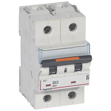 LEGRAND 409722 DX3 Kismegszakító. 2P, 63A, B karakterisztika, 25kA villanyszerelés