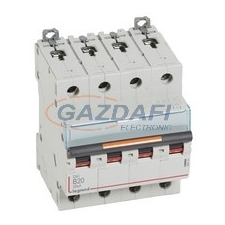 LEGRAND 409743 DX3 kismegszakító 25kA 4P 400V~ B20 villanyszerelés