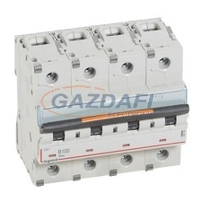 LEGRAND 409750 DX3 kismegszakító 25kA 4P 400V~ B100 villanyszerelés