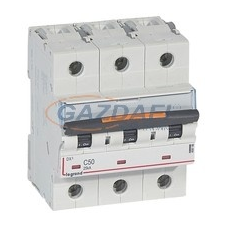 LEGRAND 409786 DX3 kismegszakító 25kA 3P 400V~ C50 villanyszerelés
