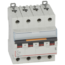 LEGRAND 409793 DX3 Kismegszakító. 4P, 10A, C karakterisztika, 25kA villanyszerelés