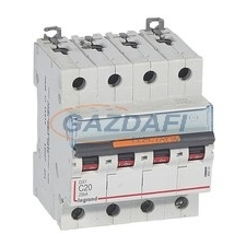 LEGRAND 409795 DX3 kismegszakító 25kA 4P 400V~ C20 villanyszerelés