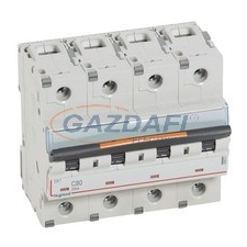 LEGRAND 409801 DX3 kismegszakító 25kA 4P 400V~ C80 villanyszerelés