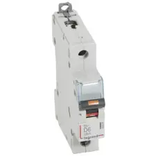 LEGRAND 409805 DX3 kismegszakító 25kA 1P 230/400V~ D6 villanyszerelés