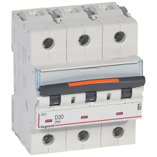 LEGRAND 409834 DX3 kismegszakító 25kA 3P 400V~ D20 villanyszerelés