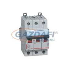 LEGRAND 409880 DX3 kismegszakító 25kA 3P 400V~ MA10 villanyszerelés