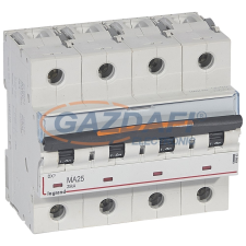 LEGRAND 409893 DX3 kismegszakító 25kA 4P 400V~ MA25 villanyszerelés