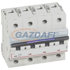 LEGRAND 410227 DX3 kismegszakító 50kA 4P 400V~ D20 villanyszerelés