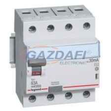 LEGRAND 411777 TX3 áram-védőkapcsoló 4P D 80A 100MA A villanyszerelés