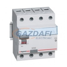 LEGRAND 411804 TX3 áram-védőkapcsoló 4P D 40A 300MA A-S villanyszerelés