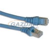 LEGRAND 632760 Linkeo patch kábel, RJ45-RJ45, Cat6, árnyékolt (F/UTP), AWG26, PVC, világos kék, d: 6mm, 1 méter,