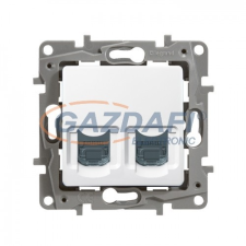 LEGRAND 664876 Niloé 2xRJ45 Cat.6 STP aljzat, csavaros, köröm nélkül, bézs villanyszerelés