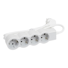 LEGRAND 694552 1,5m vezetékkel fehér-szürke 4x2P+F elosztósor kábel és adapter
