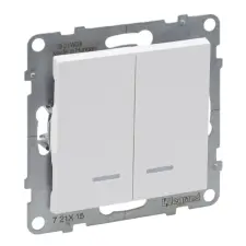 LEGRAND 721115 Suno csillárkapcsoló jelzőfénnyel 10AX, fehér villanyszerelés