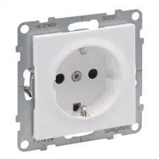 LEGRAND 721124 Suno 2P+F dugalj csatlakozóaljzat biztonsági zsaluval (csavaros), fehér villanyszerelés