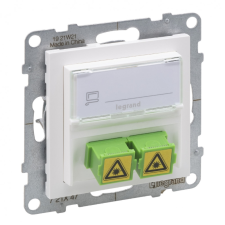 LEGRAND 721147 Suno SC/APC optikai aljzat, fehér villanyszerelés