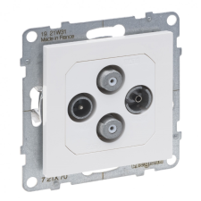 LEGRAND 721170 Suno TV-R-SAT-SAT aljzat csillagpontos, fehér villanyszerelés