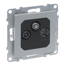 LEGRAND 721367 Suno TV-R-SAT aljzat csillagpontos, alumínium villanyszerelés