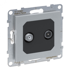 LEGRAND 721371 Suno TV-SAT aljzat csillagpontos, alumínium villanyszerelés