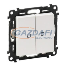 LEGRAND 752109 Valena Life kettős váltókapcsoló jelzőfénnyel 10 AX,230V,fehér villanyszerelés