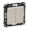 LEGRAND 752218 Valena Life kettős váltóérintkezős nyomó,230V,elefántcsont