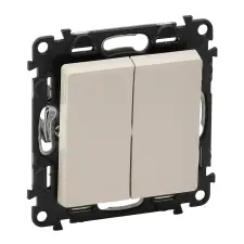 LEGRAND 752218 Valena Life kettős váltóérintkezős nyomó,230V,elefántcsont villanyszerelés