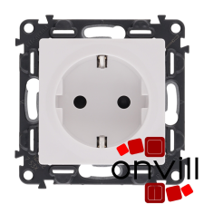 LEGRAND 753124 Valena Life fehér 2P+F csatlakozóaljzat gyermekvédelemmel villanyszerelés