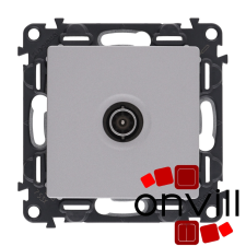 LEGRAND 753351 Valena Life csillagpontos 15 dB alumínium TV aljzat villanyszerelés