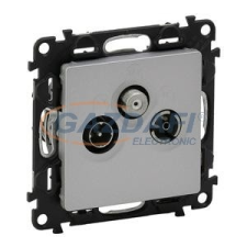 LEGRAND 753364 Valena Life TV-Rádió-SAT aljzat, végzáró, 10 dB alumínium villanyszerelés