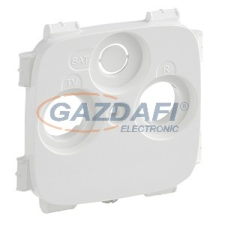 LEGRAND 754805 Valena Allure TV-RD-SAT aljzat burkolat (30 mm), Fehér villanyszerelés