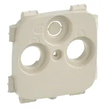 LEGRAND 754806 Valena Allure TV-RD-SAT aljzat burkolat (30 mm), Elefántcsont villanyszerelés