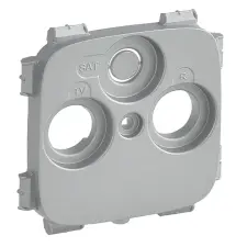 LEGRAND 754807 Valena Allure TV-RD-SAT aljzat burkolat (30 mm), Alumínium villanyszerelés