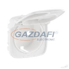 LEGRAND 754845 Valena Allure 2P+F csatlakozóaljzat burkolat, csapfedeles, fehér villanyszerelés