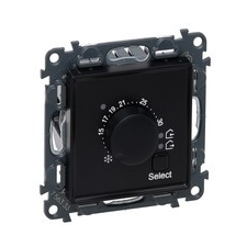 LEGRAND 756333 Valena Life elektronikus szobatermosztát, fekete villanyszerelés