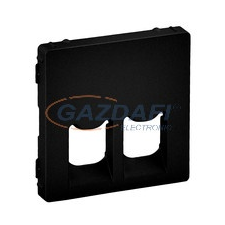 LEGRAND 756422 Valena Life 2xRJ45/RJ11 csatlakozóaljzat burkolat, fekete villanyszerelés