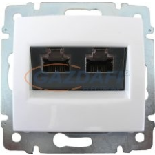 LEGRAND 770073 Valena fehér 2xRJ45 10G aljzat, fehér villanyszerelés