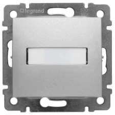 LEGRAND 770217 Valena egypólusú nyomó címketartóval, jelzőfénnyel, 12V, alumínium villanyszerelés