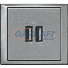 LEGRAND 770270 Valena 2xUSB töltő aljzat, 1500 mA, alumínium villanyszerelés