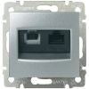 LEGRAND 770280 Valena RJ11+RJ45 Cat5e UTP kombinált aljzat alumínium