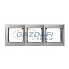 LEGRAND 770333 Valena hármas keret, vízszintes, alumetál villanyszerelés