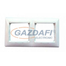 LEGRAND 770352 Valena Alumínium / Ezüst, kettes vízszintes keret villanyszerelés