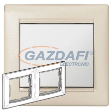 LEGRAND 770472 Valena keret kettős, vízszintes, kagylóhéj villanyszerelés