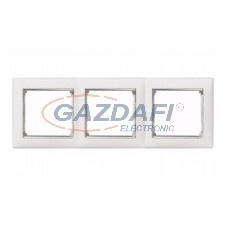 LEGRAND 770493 Valena Fehér / Ezüst, hármas vízszintes keret villanyszerelés