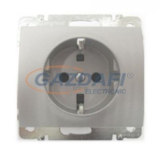 LEGRAND 771363 Galea Life 2P+F aljzat gyermekvédelemmel, rugós, alumínium villanyszerelés