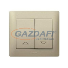 LEGRAND 771414 Galea Life redőnyvezérlő kettős billentyű titánium villanyszerelés